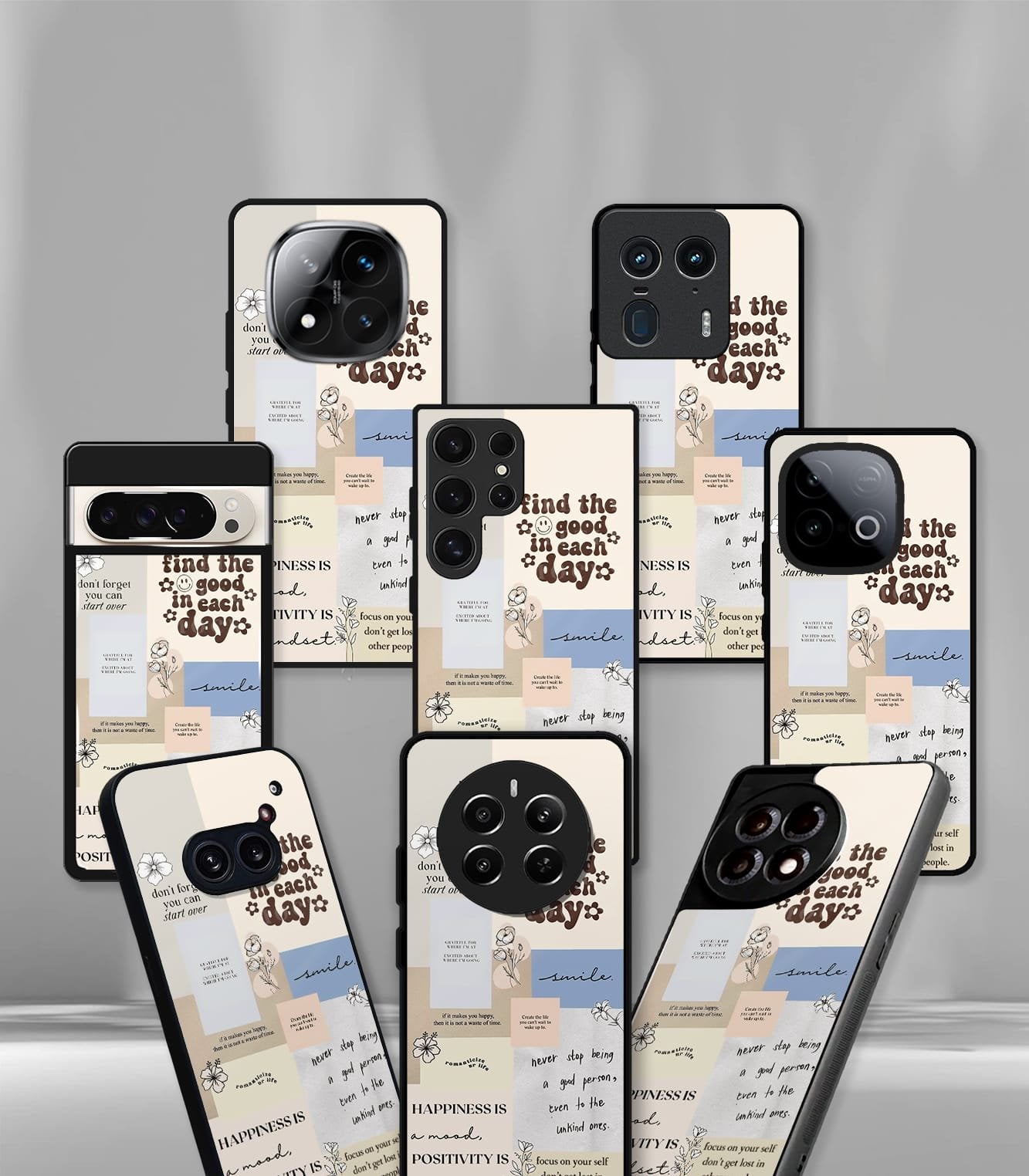 aesthetic bliss premium glossy phone case