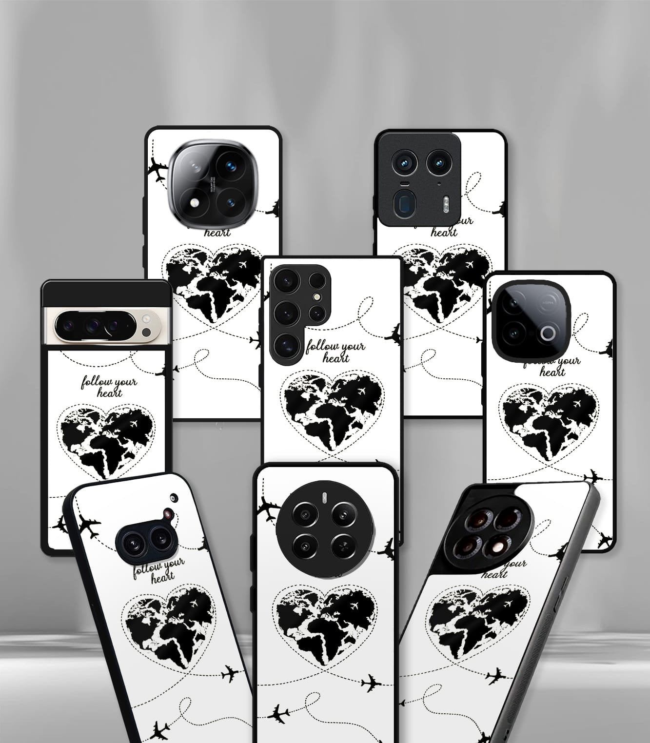 aesthetic bliss premium glossy phone case