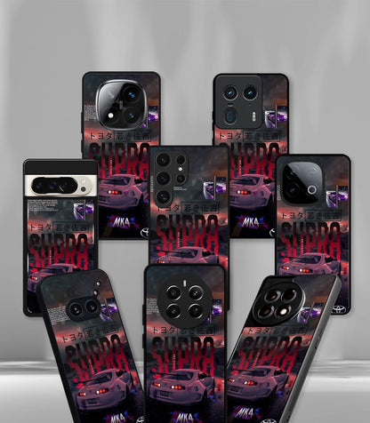 SUPRA car Premium Glossy Phone Case compatible for every Phone Models.