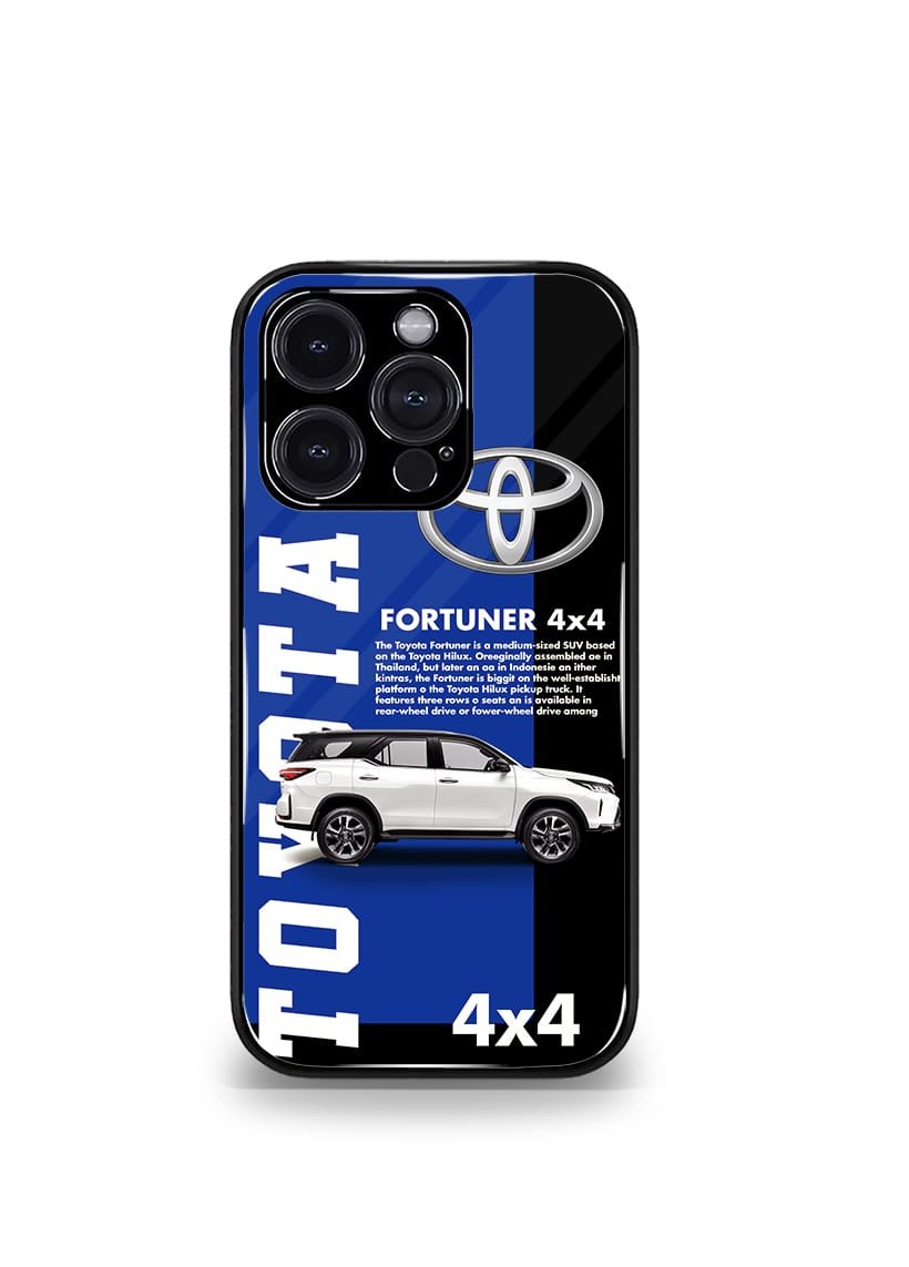 toyota fortuner premium glossy phone case compatible for every phone models.