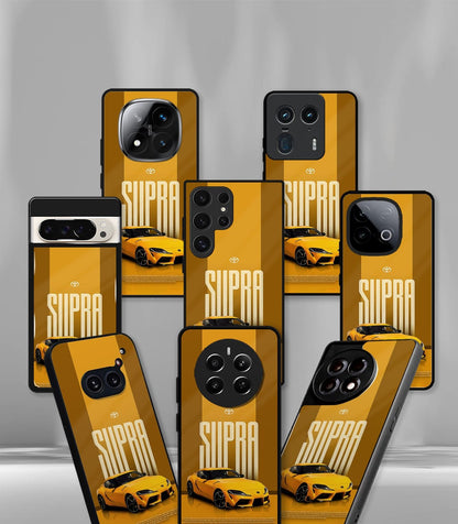 Supra Yellow Premium Glossy Phone Case compatible for every Phone Models.