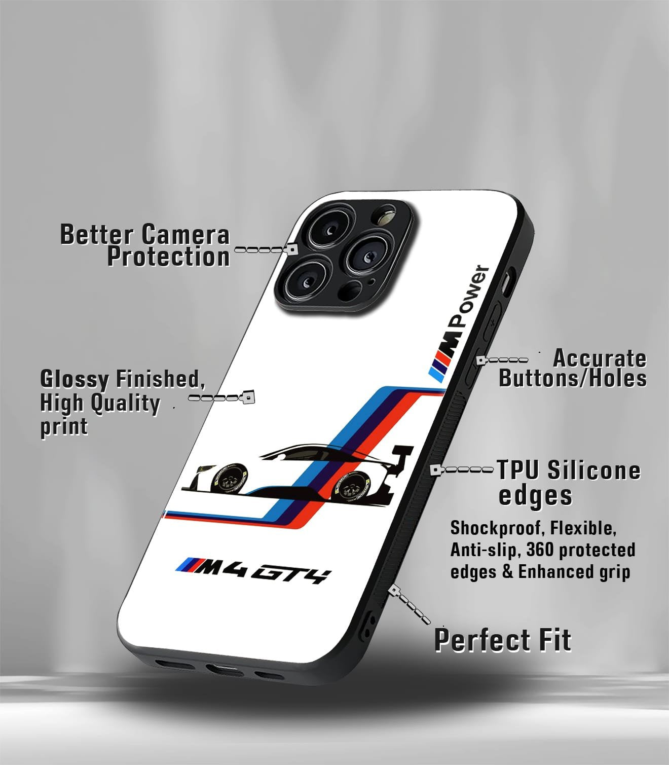 super car automotive premium glossy phone case compatible for every phone models.
