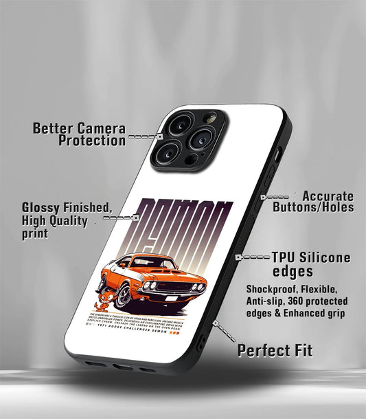 Super Car Automotive Premium Glossy Phone Case compatible for every Phone Models.