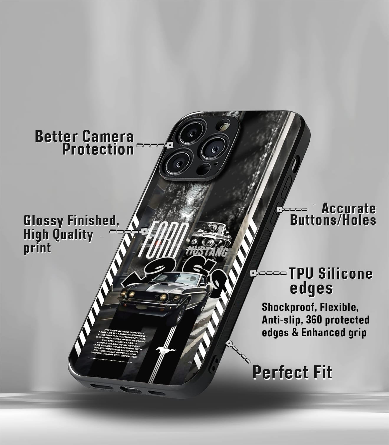 super car automotive premium glossy phone case compatible for every phone models.