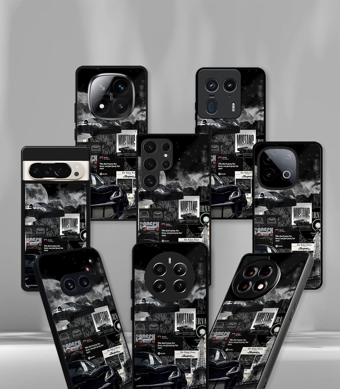 super car automotive premium glossy phone case compatible for every phone models.