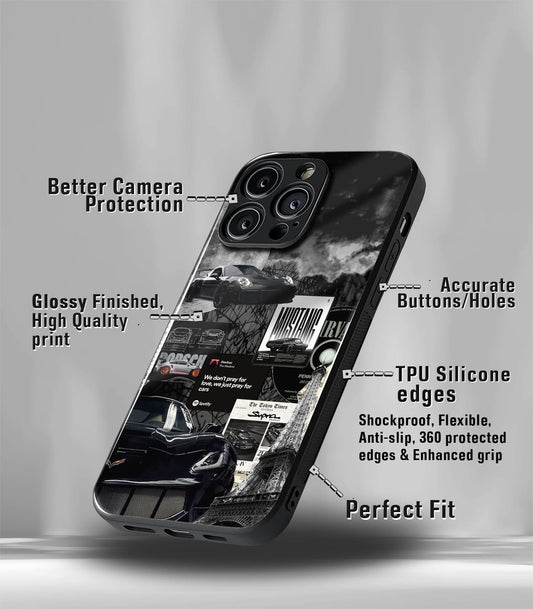 Super Car Automotive Premium Glossy Phone Case compatible for every Phone Models.