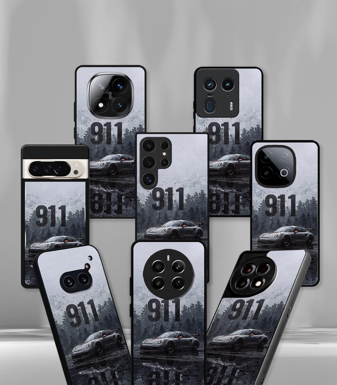 911 edition super car automotive premium glossy phone case compatible for every phone models.