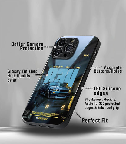 Super Car Automotive Premium Glossy Phone Case compatible for every Phone Models.