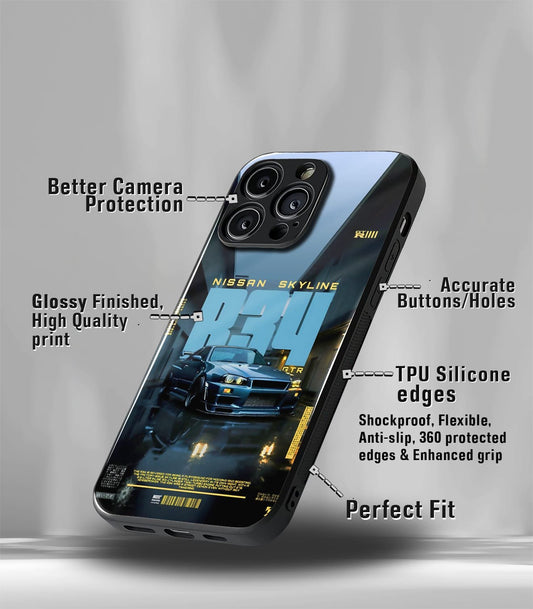 Super Car Automotive Premium Glossy Phone Case compatible for every Phone Models.