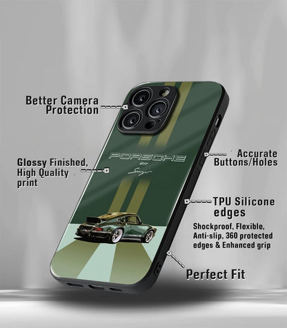 Porsche Super Car Premium Glossy Phone Case compatible for every Phone Models.