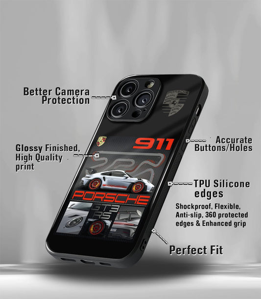 Porsche Super Car Premium Glossy Phone Case compatible for every Phone Models.