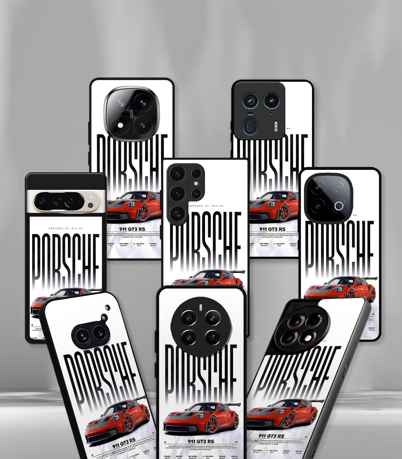porsche super car premium glossy phone case compatible for every phone models.