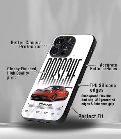 Porsche Super Car Premium Glossy Phone Case compatible for every Phone Models.