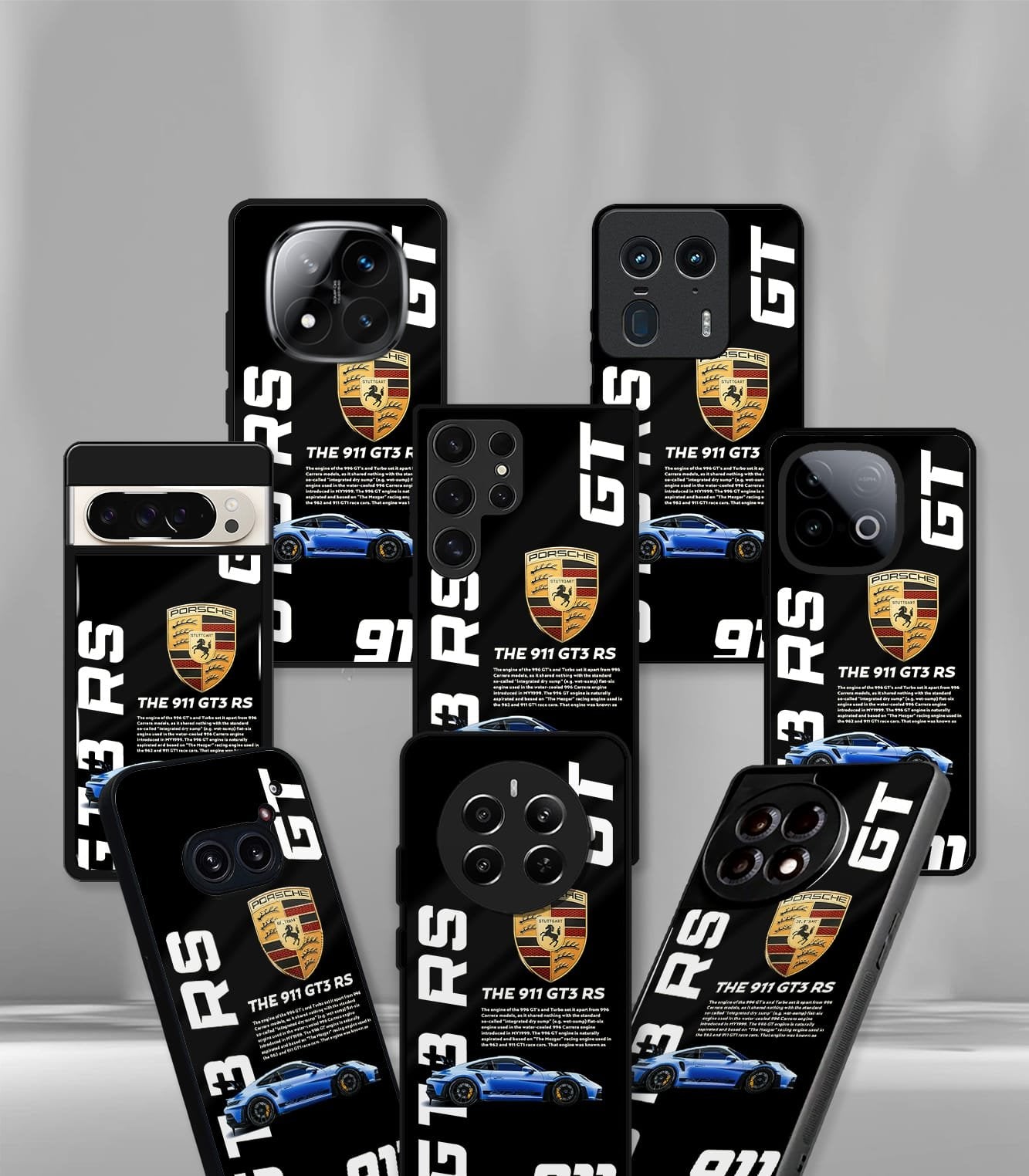 porsche super car premium glossy phone case compatible for every phone models.