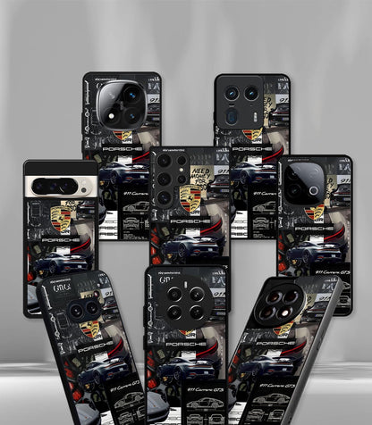 Porsche Super Car Premium Glossy Phone Case compatible for every Phone Models.