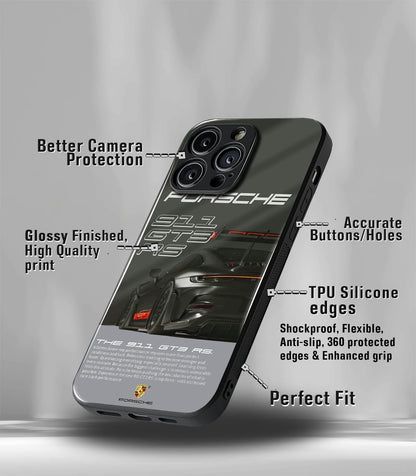 Porsche Super Car Premium Glossy Phone Case compatible for every Phone Models.