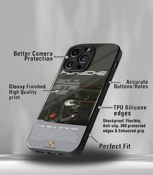 Porsche Super Car Premium Glossy Phone Case compatible for every Phone Models.