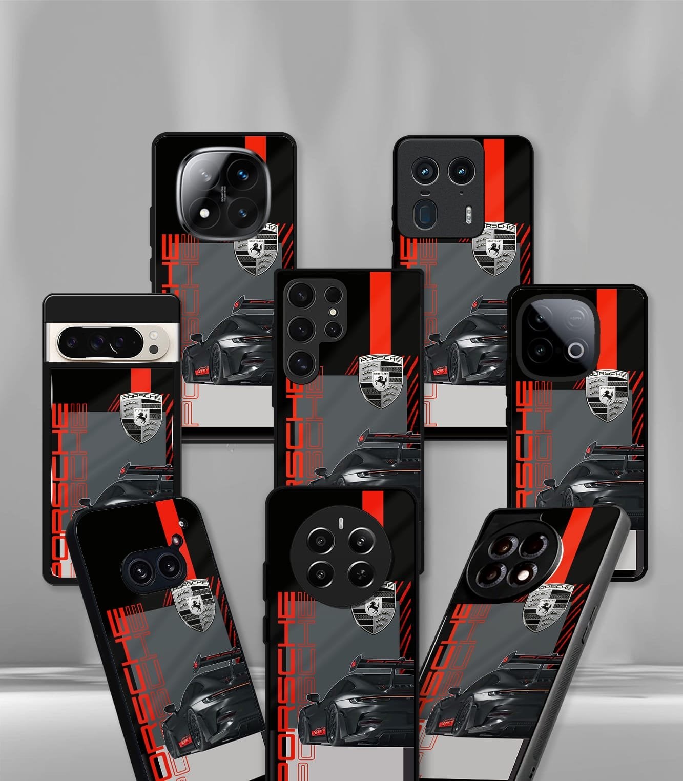 porsche super car premium glossy phone case compatible for every phone models.