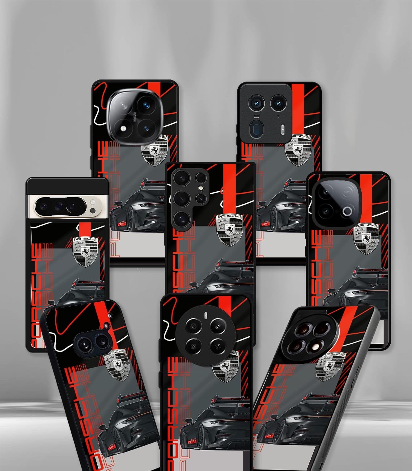 porsche super car premium glossy phone case compatible for every phone models.