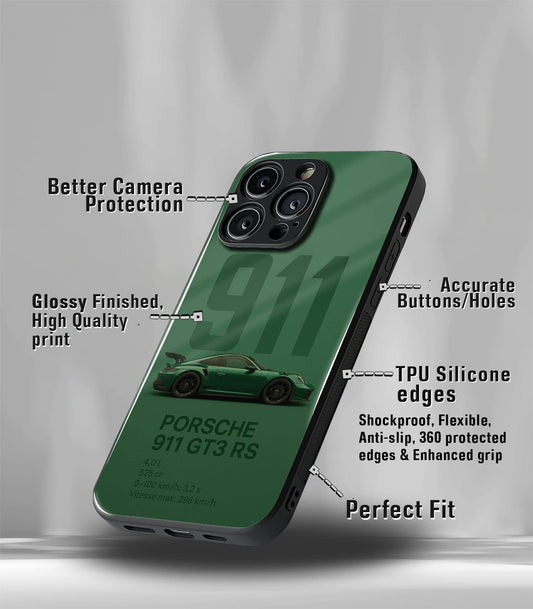 Porsche Super Car Premium Glossy Phone Case compatible for every Phone Models.
