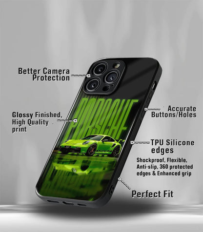 Porsche Super Car Premium Glossy Phone Case compatible for every Phone Models.
