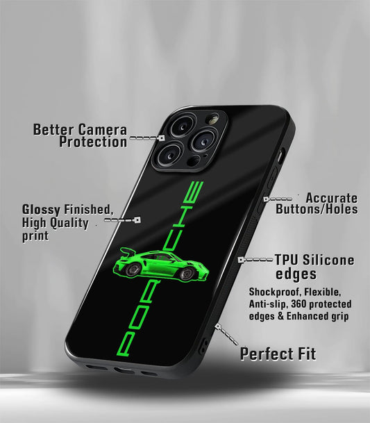 Porsche Super Car Premium Glossy Phone Case compatible for every Phone Models.