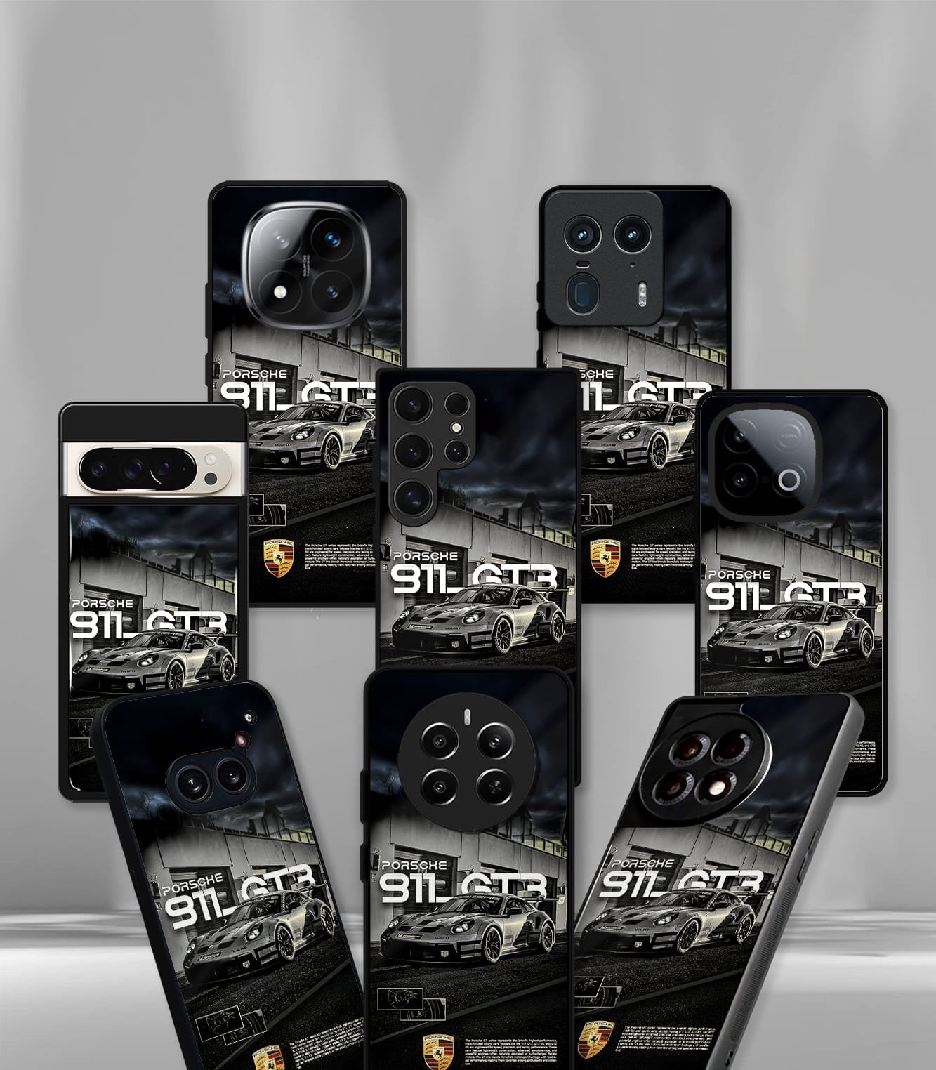porsche super car premium glossy phone case compatible for every phone models.