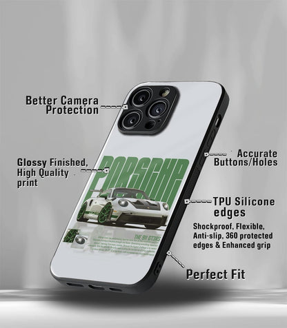 Porsche Super Car Premium Glossy Phone Case compatible for every Phone Models.