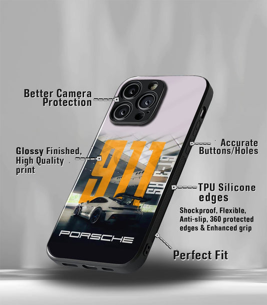 Porsche Super Car Premium Glossy Phone Case compatible for every Phone Models.