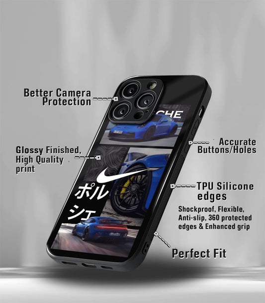 Porsche Super Car Premium Glossy Phone Case compatible for every Phone Models.