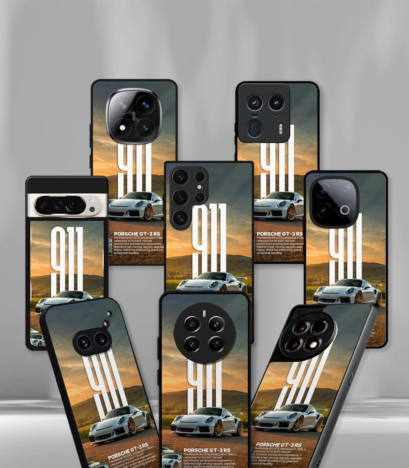 porsche super car premium glossy phone case compatible for every phone models.