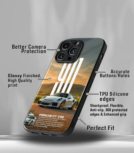 Porsche Super Car Premium Glossy Phone Case compatible for every Phone Models.