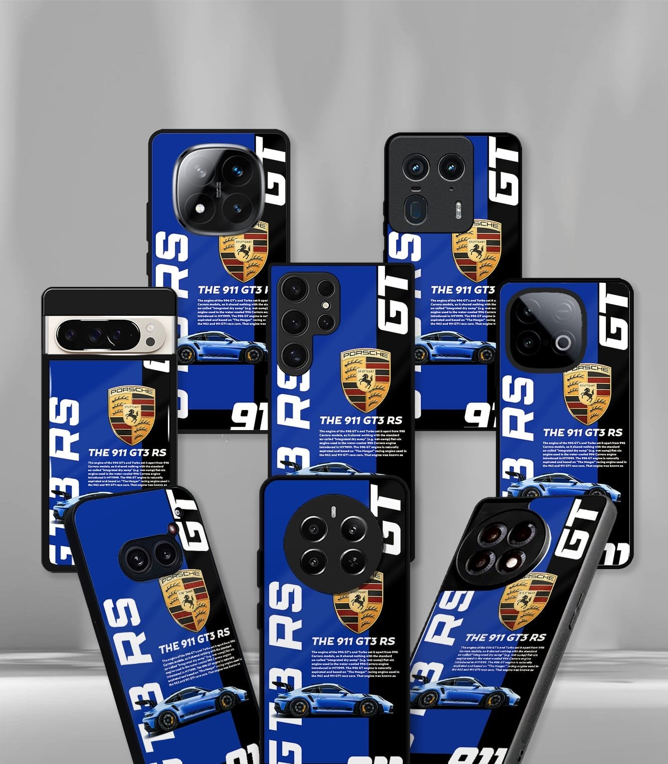 porsche super car premium glossy phone case compatible for every phone models.