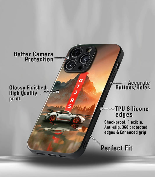 Porsche Super Car Premium Glossy Phone Case compatible for every Phone Models.