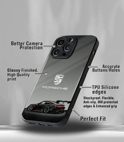 Porsche Super Car Premium Glossy Phone Case compatible for every Phone Models.