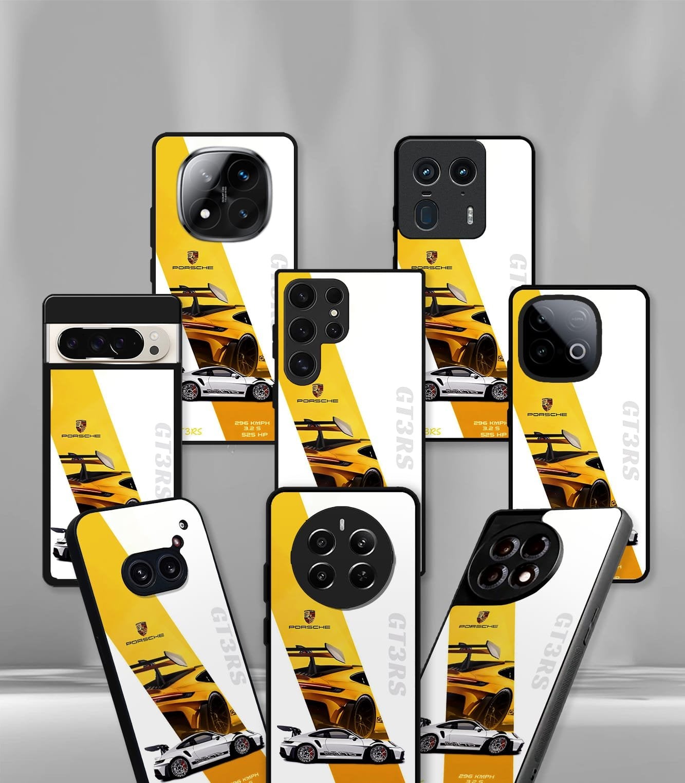 porsche super car premium glossy phone case compatible for every phone models.
