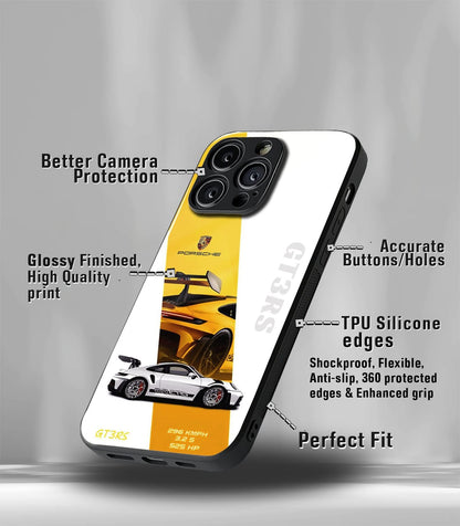 Porsche Super Car Premium Glossy Phone Case compatible for every Phone Models.