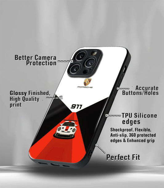 Porsche Super Car Premium Glossy Phone Case compatible for every Phone Models.