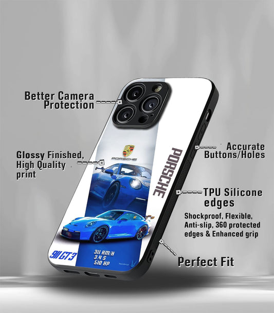 Porsche Super Car Premium Glossy Phone Case compatible for every Phone Models.