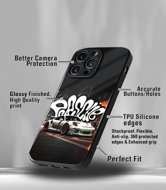 Porsche Super Car Premium Glossy Phone Case compatible for every Phone Models.