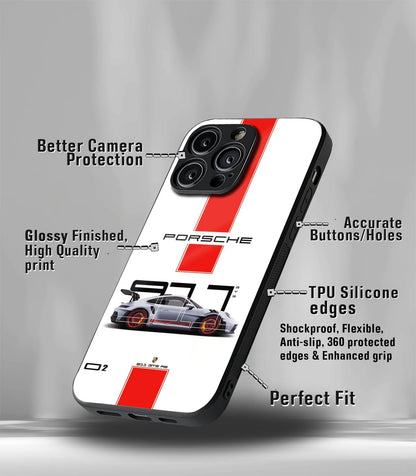 Porsche Super Car Premium Glossy Phone Case compatible for every Phone Models.