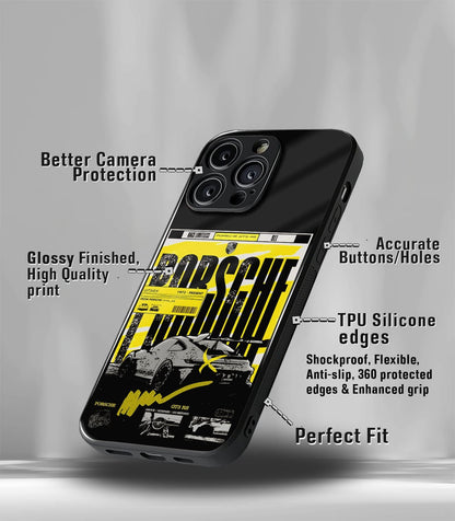 Porsche Super Car Premium Glossy Phone Case compatible for every Phone Models.