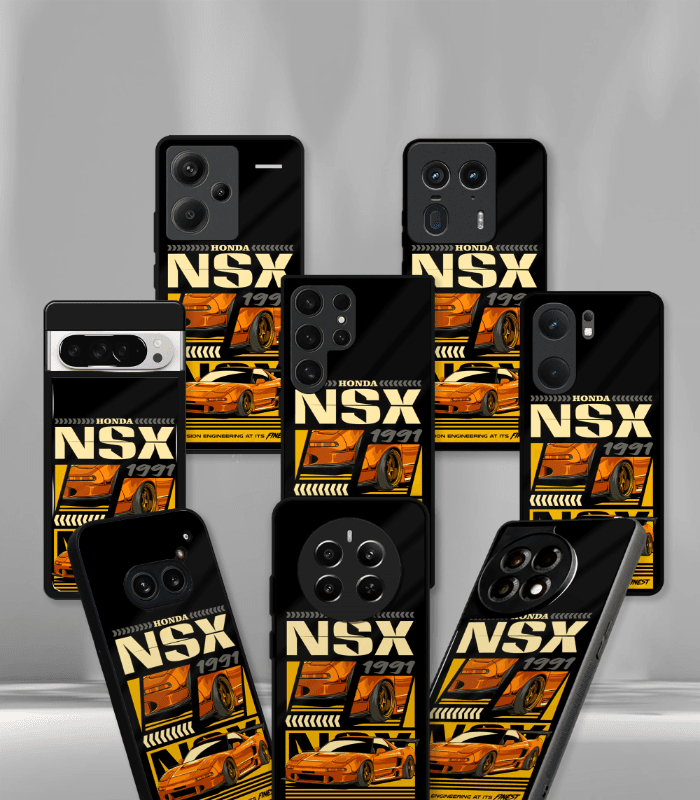 honda nsx super car automotive premium glossy phone case compatible for every phone models.