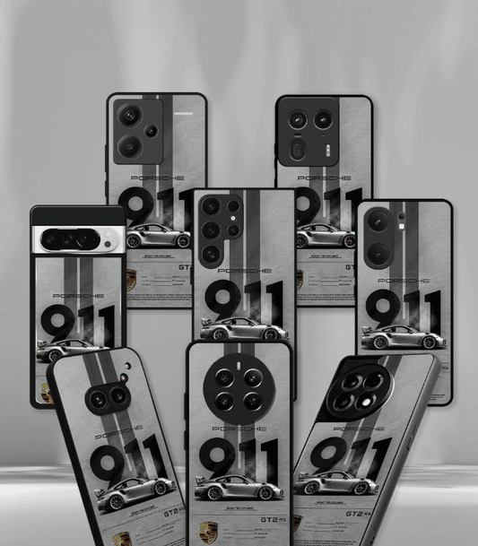 Porsche Super Car Automotive Premium Glossy Phone Case compatible for every Phone Models.