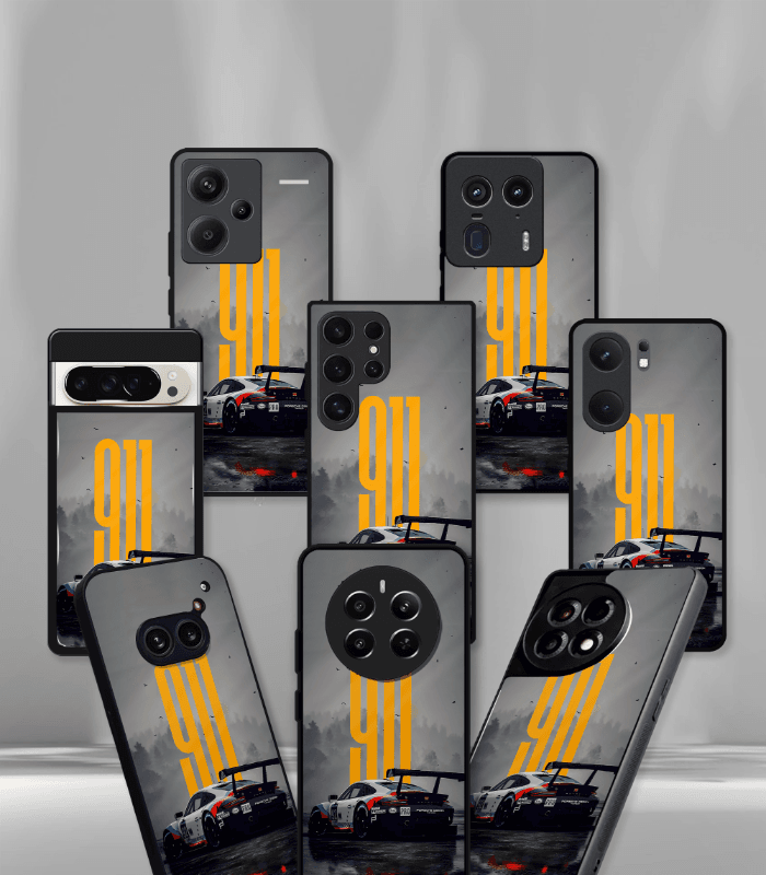 porsche super car automotive premium glossy phone case compatible for every phone models.