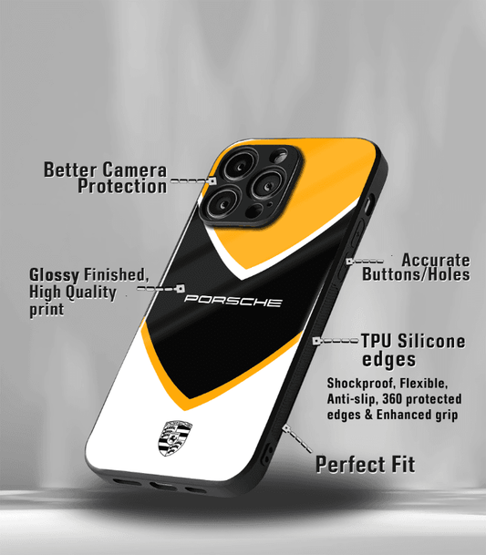 Porsche Super Car Automotive Premium Glossy Phone Case compatible for every Phone Models.