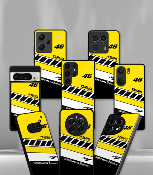 VR46 yamaha Premium Glossy Phone Case compatible for every Phone Models.