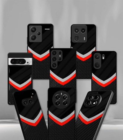 Carbon Fiber Premium glossy Phone Case compatible for all phone models!