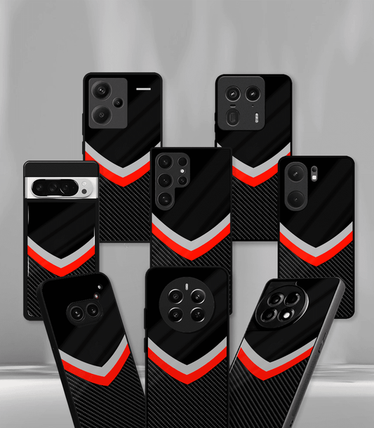 Carbon Fiber Premium glossy Phone Case compatible for all phone models!