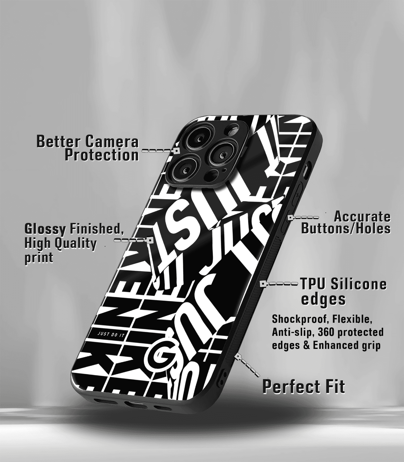 spin off premium glossy phone case compatible for all phone models!